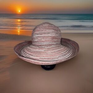 Wallaroo Hat Company Sydney Red Brown Sienna Packable Sun Hat O/S Adjustable UPF